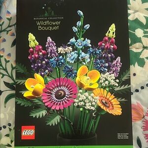LEGO Bright Multicolor Wildflower Bouquet - Pink Yellow Blue Purple White Green